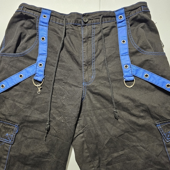 VTG TRIPP NYC Pants Mens XL (38x31) Daang Goodman Goth Rave Emo Convertible Zip - Picture 9 of 14